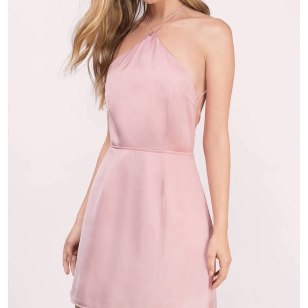 Light pink slip dress